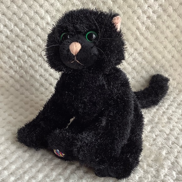 GANZ Webkinz HM135 Plush Black Cat Stuffed Animal Toy No Code - Picture 2 of 10